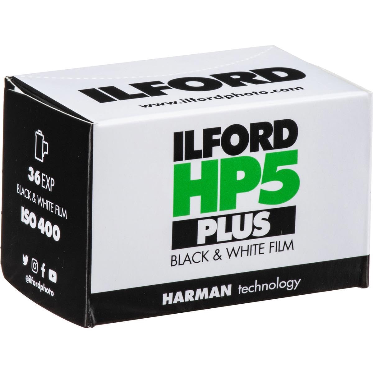 Ilford 1574577 Hp5 Plus, Black And White Print Film, 35 Mm, Iso 400, 36 Exposures (Pack Of 3)